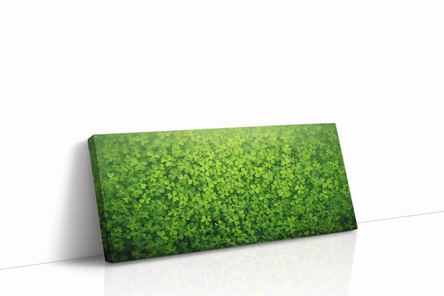 Emerald Canopy leaves canvas print gallery-wrapped landscape canvas studio shot