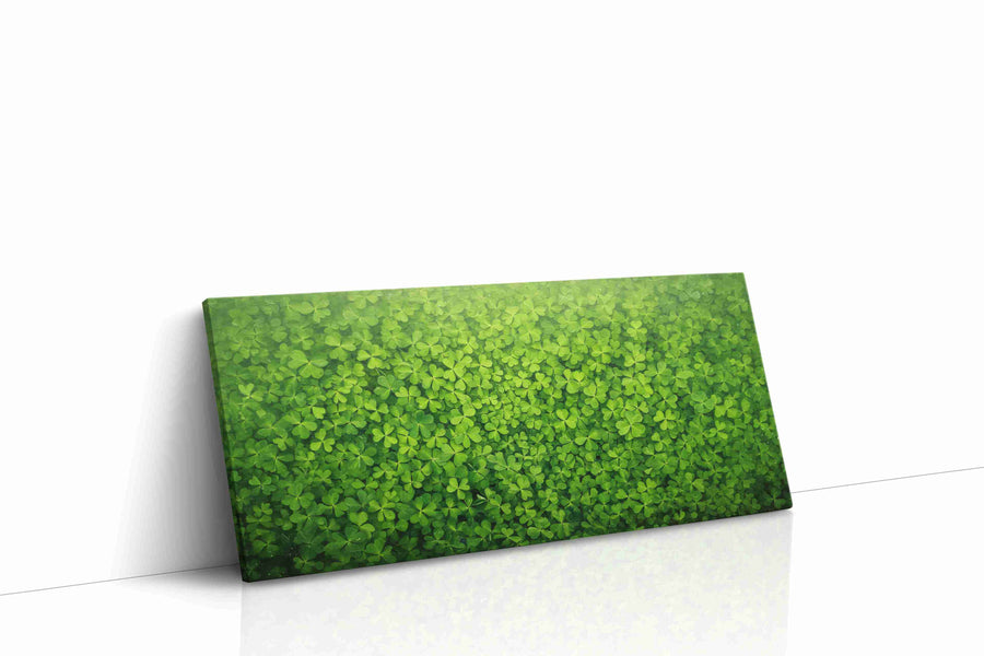 Emerald Canopy leaves canvas print, gallery-wrapped, ready to hang