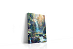 Enchanted Cascade Symphony landscape canvas print gallery-wrapped portrait canvas studio shot