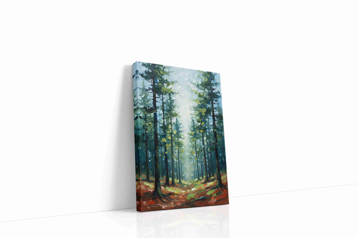 Enchanted Forest Pathway landscape canvas print, gallery-wrapped, ready to hang