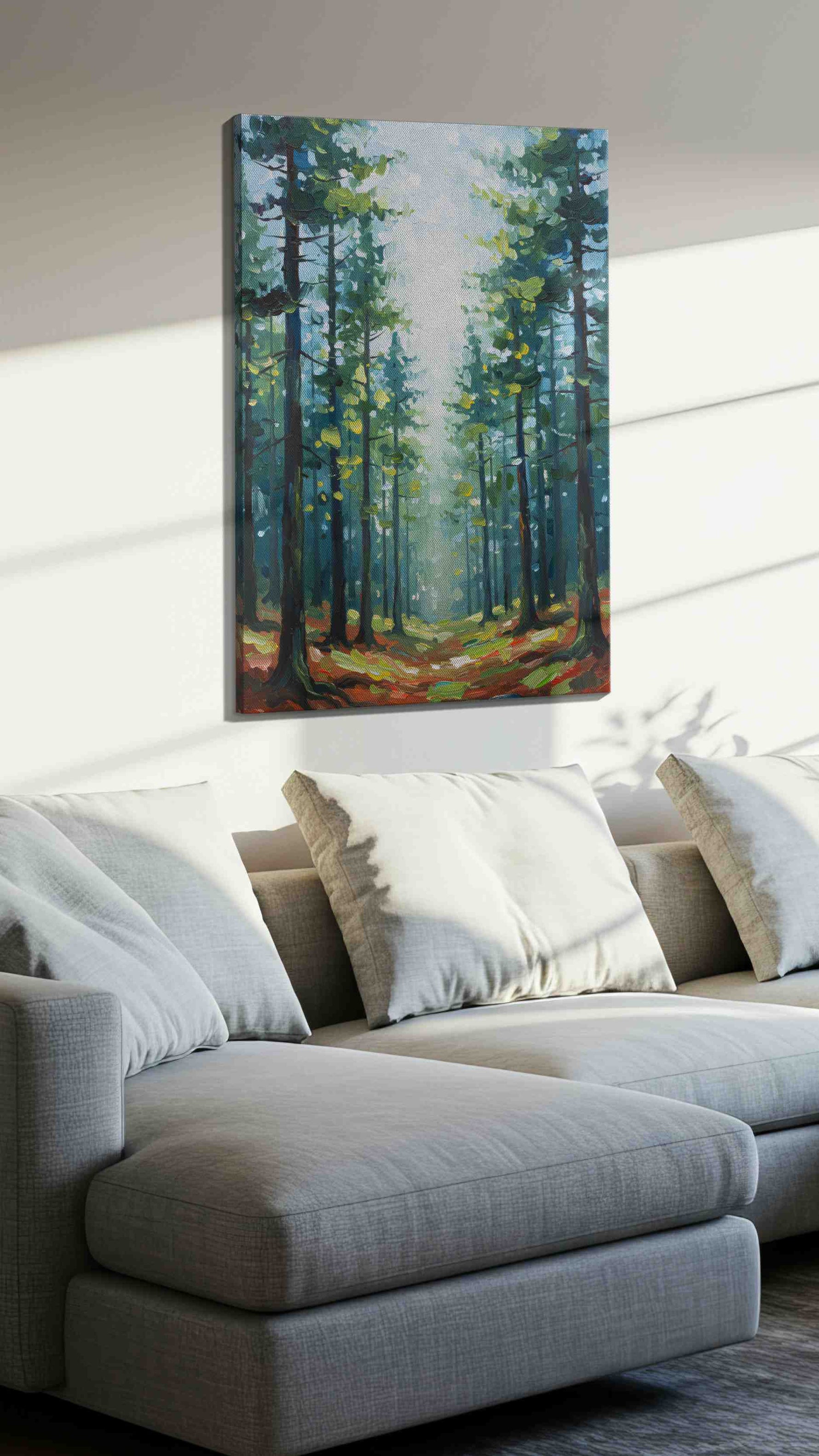 Enchanted Forest Pathway – landscape canvas wall art, gallery-wrapped, ready to hang
