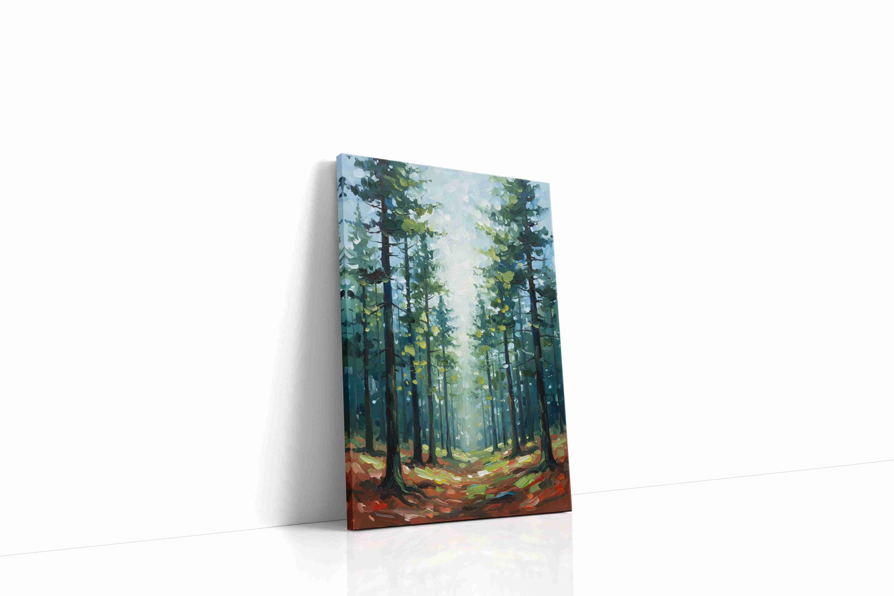 Enchanted Forest Pathway landscape canvas print gallery-wrapped portrait canvas studio shot