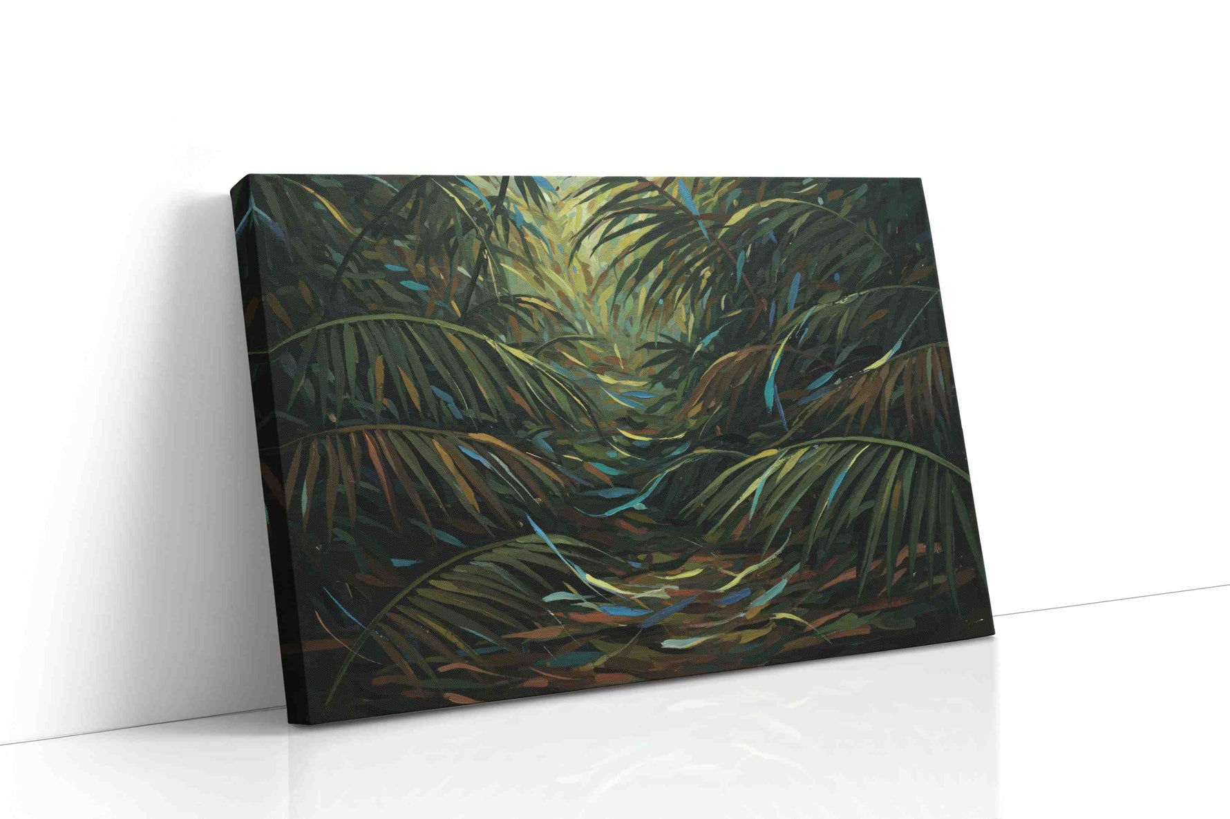 Enchanted Jungle Pathway nature canvas print gallery-wrapped landscape canvas studio shot