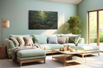 Enchanted Jungle Pathway – nature canvas wall art, gallery-wrapped, ready to hang