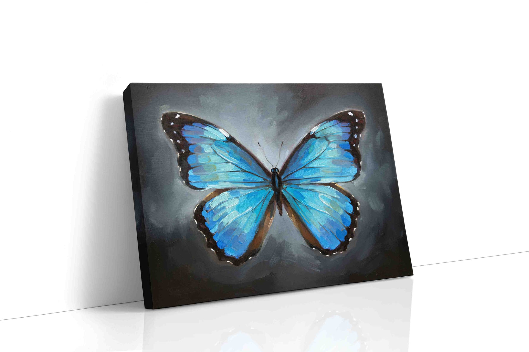 Ethereal Azure Wings animals canvas print, gallery-wrapped, ready to hang
