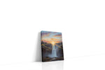 Ethereal Cascade at Dawn nature canvas print, gallery-wrapped, ready to hang