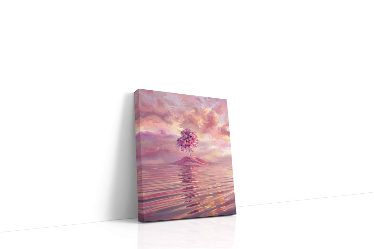 Ethereal Dreamscape of Serenity landscape canvas print gallery-wrapped portrait canvas studio shot