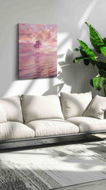 Ethereal Dreamscape of Serenity landscape canvas print, hanging on wall