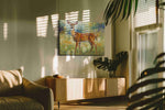 Graceful Meadow Serenade animals canvas print, on wall, lifestyle preview