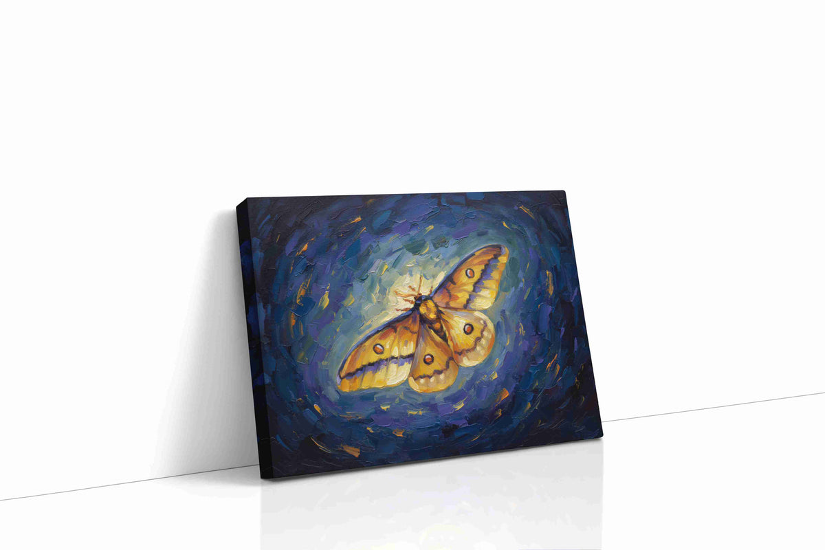 Luminous Flutter in the Night nature canvas print gallery-wrapped landscape canvas studio shot