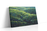 Luminous Verdant Waves nature canvas print gallery-wrapped landscape canvas studio shot