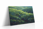 Luminous Verdant Waves nature canvas print, gallery-wrapped, ready to hang