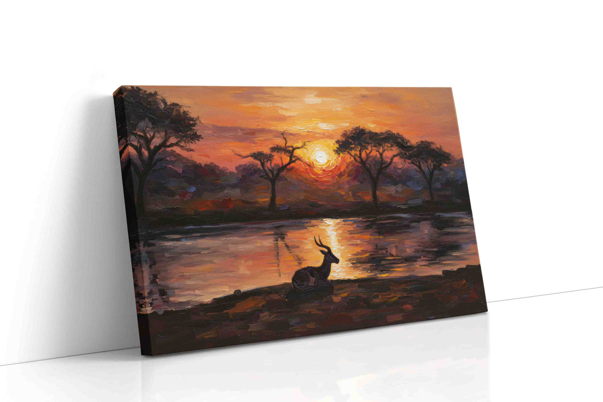 Serenade of the Savannah landscape canvas print gallery-wrapped landscape canvas studio shot