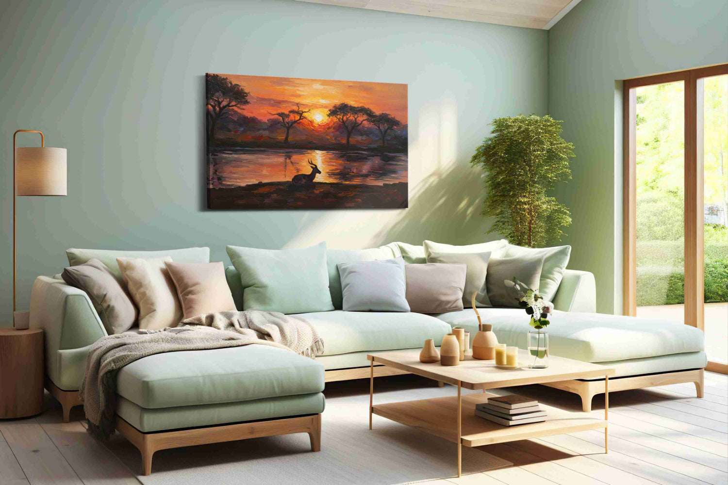 Serenade of the Savannah – landscape canvas wall art, gallery-wrapped, ready to hang