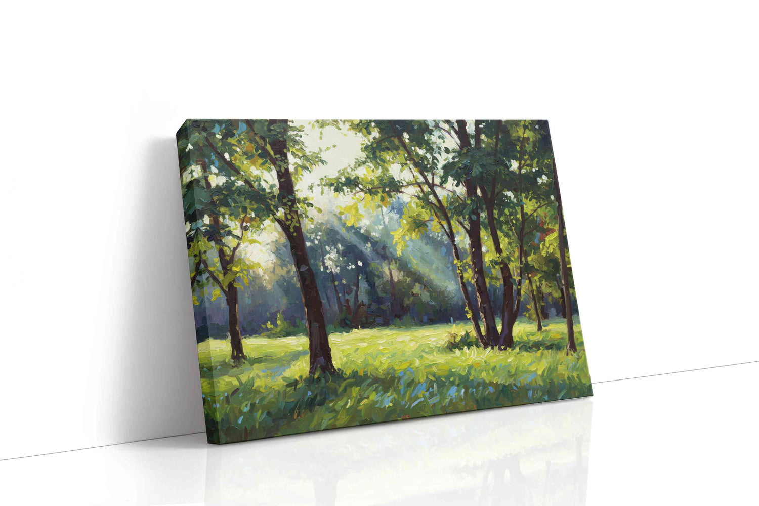 Sunlit Serenity Grove landscape canvas print, gallery-wrapped, ready to hang