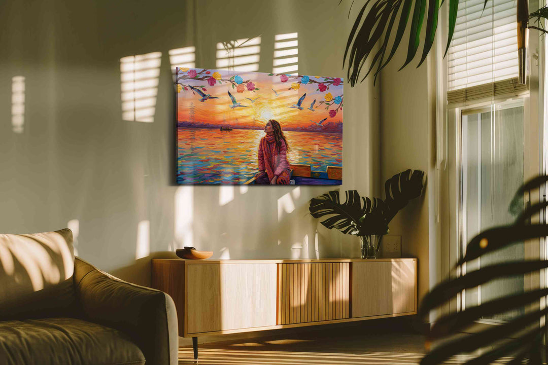Sunset Symphony of Colors – landscape canvas wall art, gallery-wrapped, ready to hang
