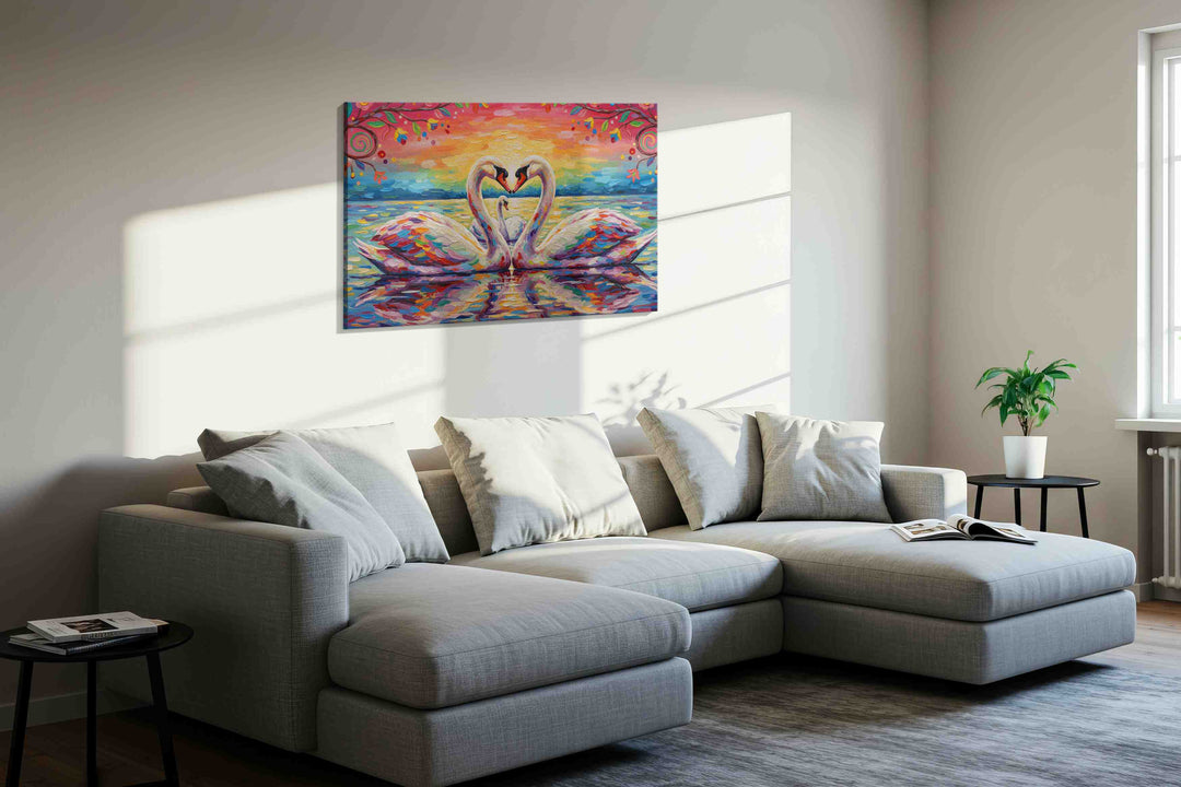 Symphony of Serenity – birds canvas wall art, gallery-wrapped, ready to hang