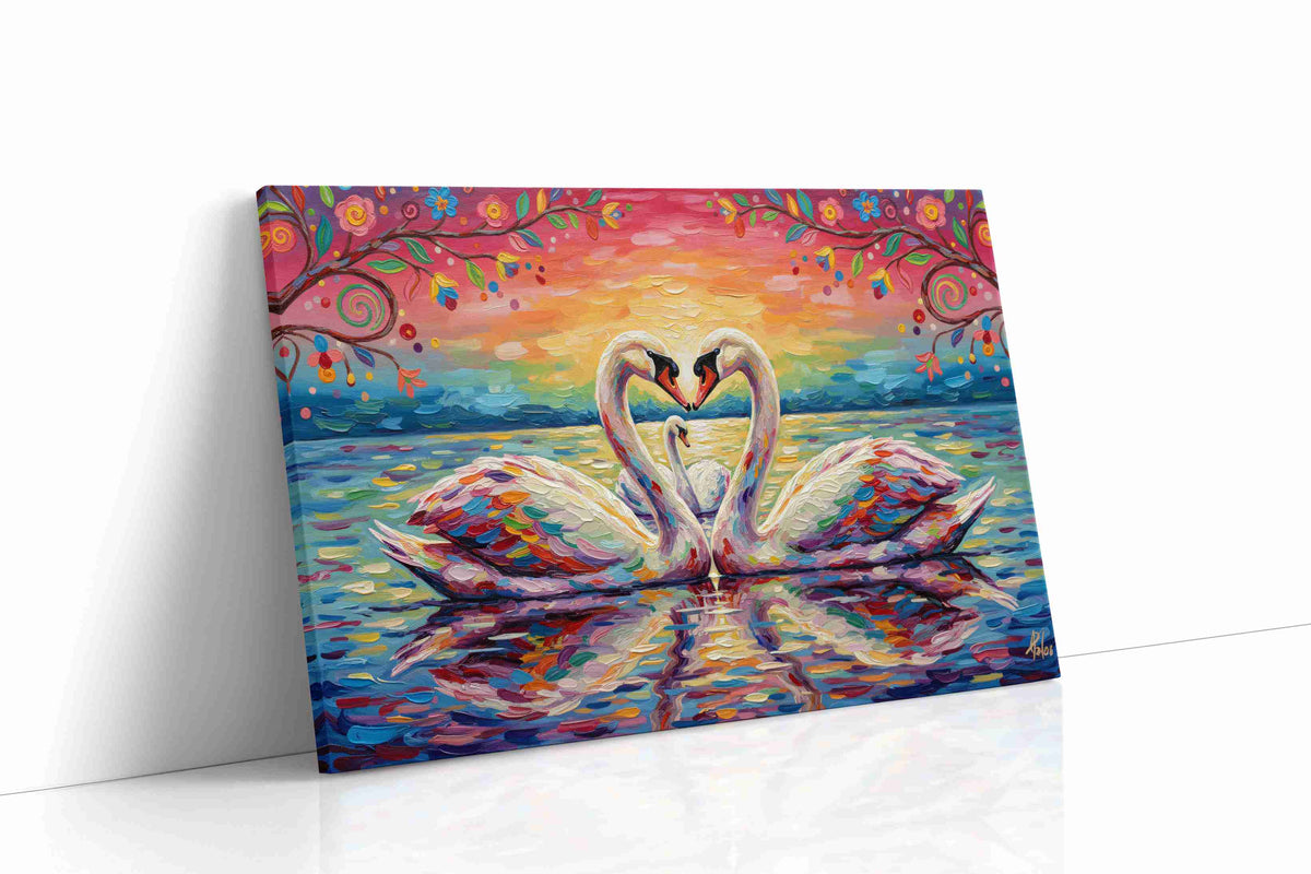Symphony of Serenity birds canvas print, gallery-wrapped, ready to hang