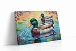 Whimsical Water Ballet birds canvas print, gallery-wrapped, ready to hang