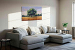 Whirlwind Grove landscape canvas print in a living room scene