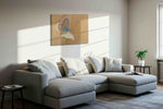 Whisper of the Blue Wings nature canvas print in a living room scene