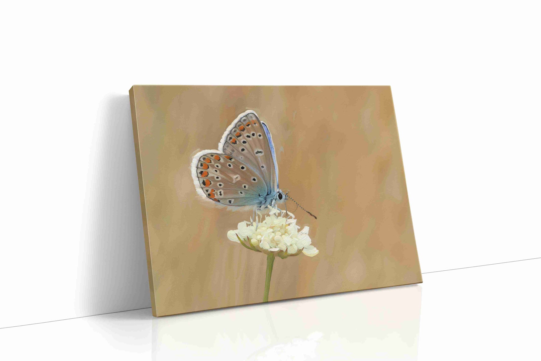 Whisper of the Blue Wings nature canvas print, gallery-wrapped, ready to hang
