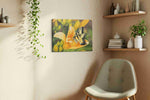 Whisper of the Butterfly Bloom floral canvas print, hanging on wall — view 3