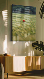 Whisper of the Meadow nature canvas print in a contemporary interior mockup