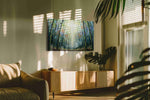 Whispering Bamboo Canopy nature canvas print, on wall, lifestyle preview