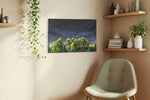 Whispering Canopy Beneath Stars landscape canvas print, hanging on wall — view 2