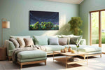 Whispering Canopy Beneath Stars – landscape canvas wall art, gallery-wrapped, ready to hang
