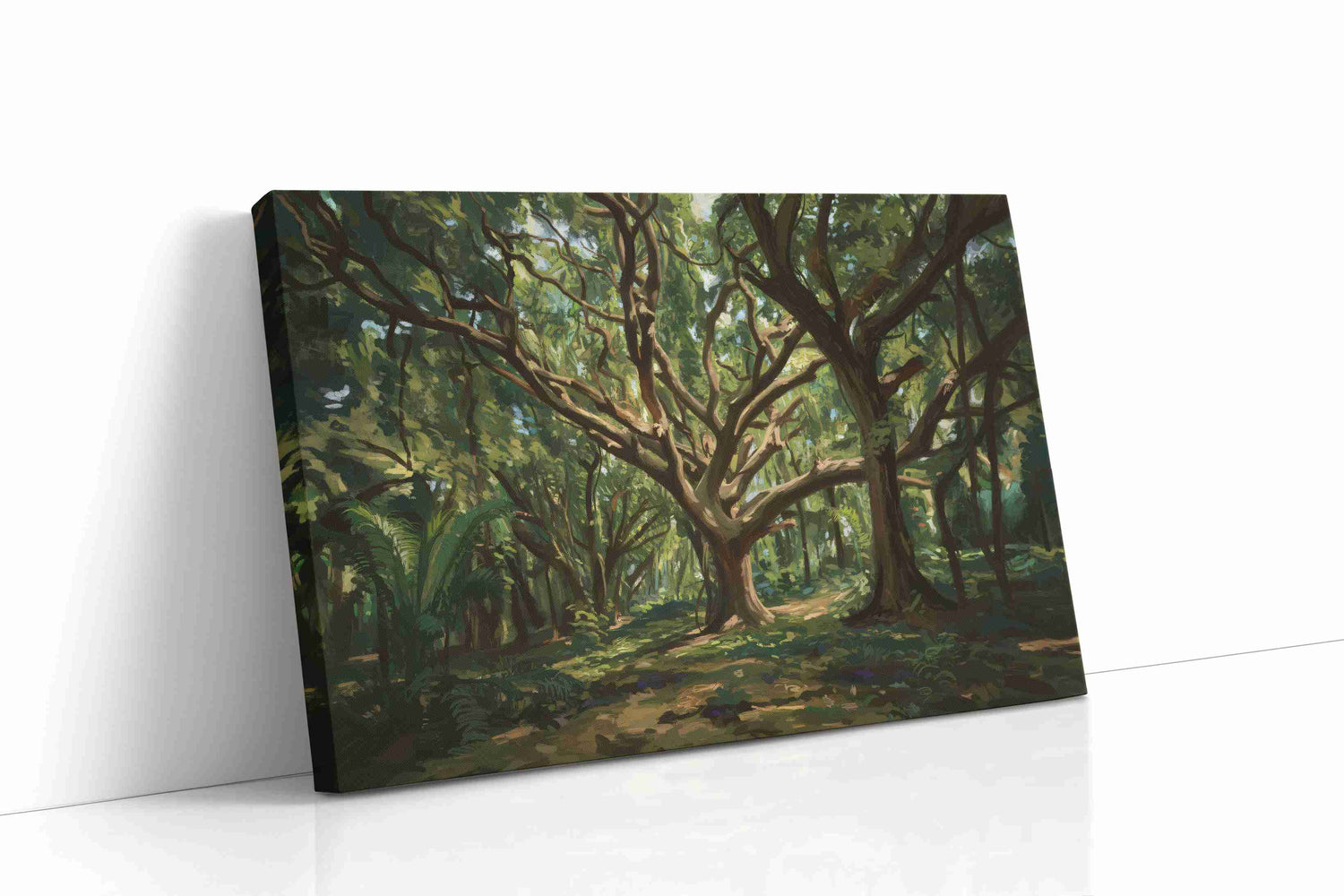 Whispering Canopy II nature canvas print, gallery-wrapped, ready to hang