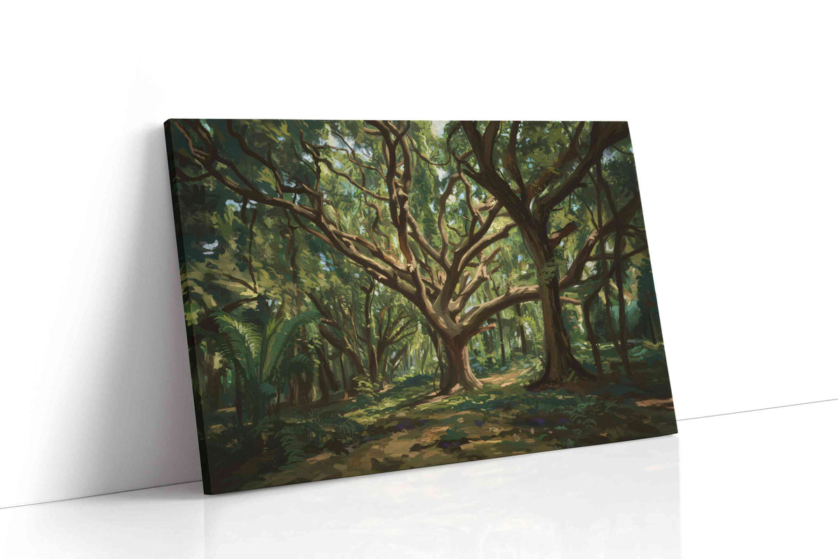 Whispering Canopy II nature canvas print gallery-wrapped landscape canvas studio shot