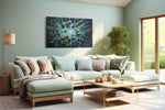 Whispering Canopy Vortex nature canvas print, hanging on wall