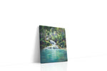 Whispering Falls of Serenity landscape canvas print gallery-wrapped portrait canvas studio shot
