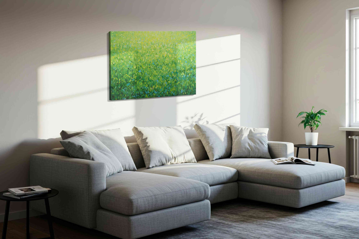 Whispering Meadow Radiance – nature canvas wall art, gallery-wrapped, ready to hang