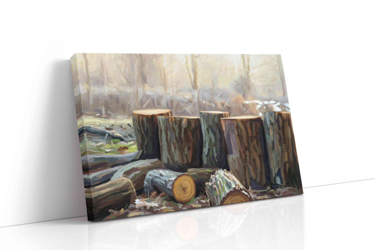 Whispering Woods Awakening landscape canvas print gallery-wrapped landscape canvas studio shot
