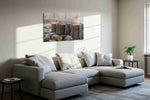 Whispering Woods Awakening landscape canvas print styled in a living room