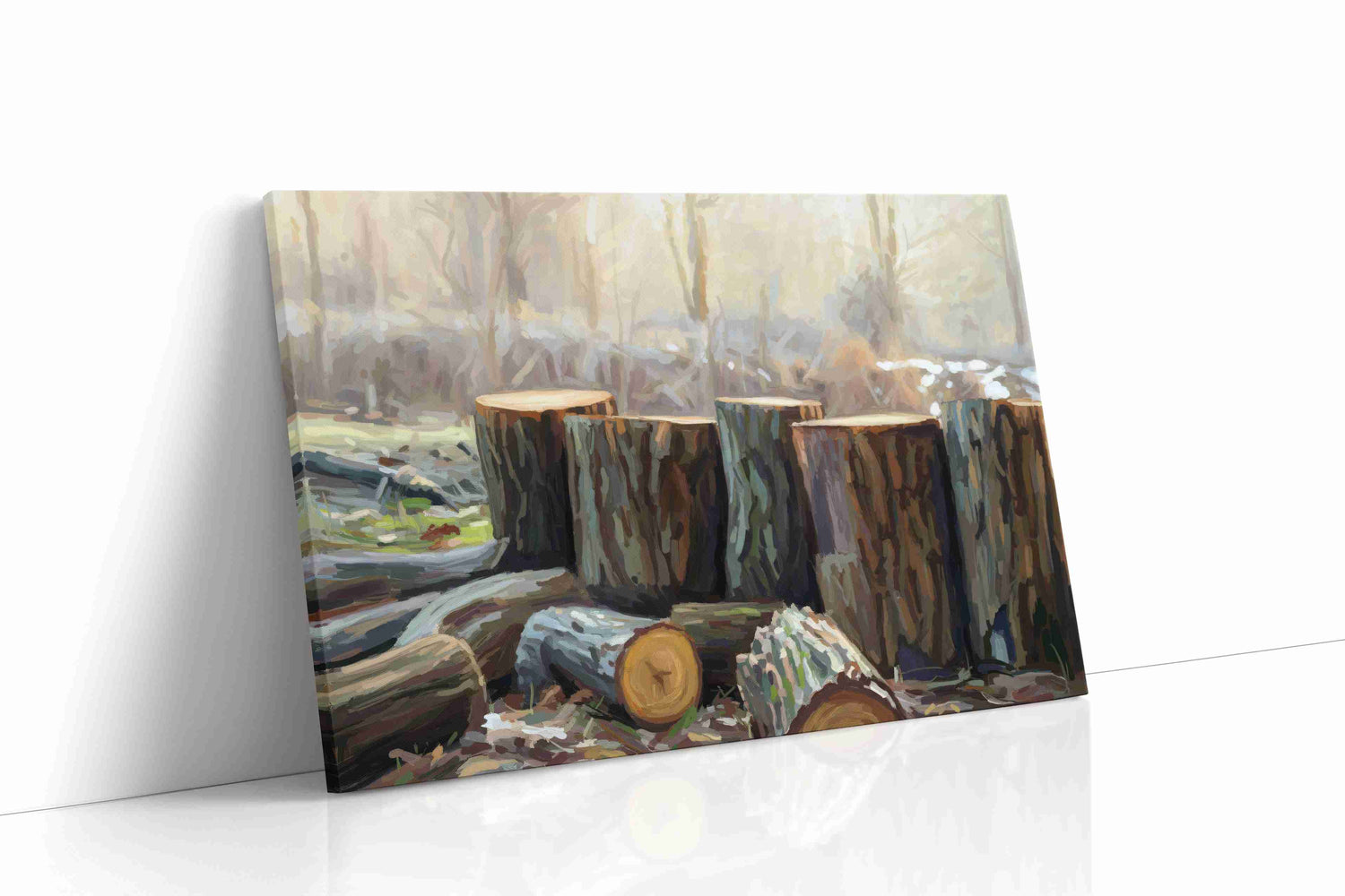 Whispering Woods Awakening landscape canvas print, gallery-wrapped, ready to hang