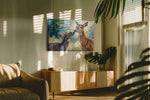 Whispering Woods Harmony animals canvas print, on wall, lifestyle preview