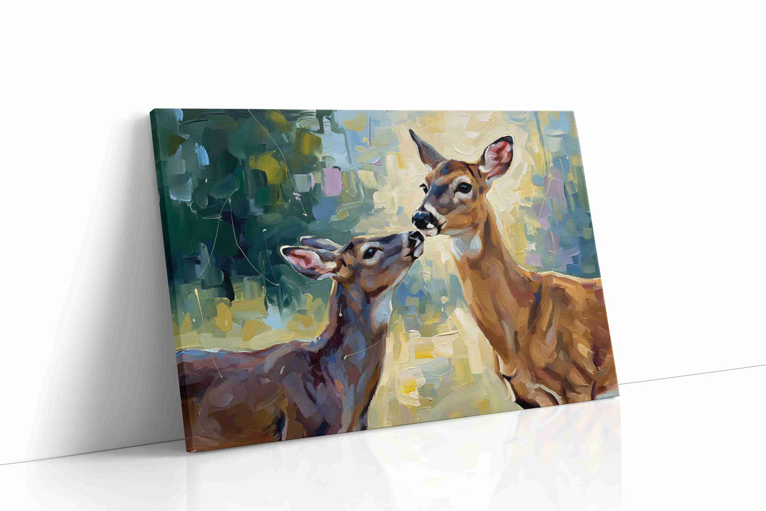 Whispering Woods Harmony animals canvas print, gallery-wrapped, ready to hang