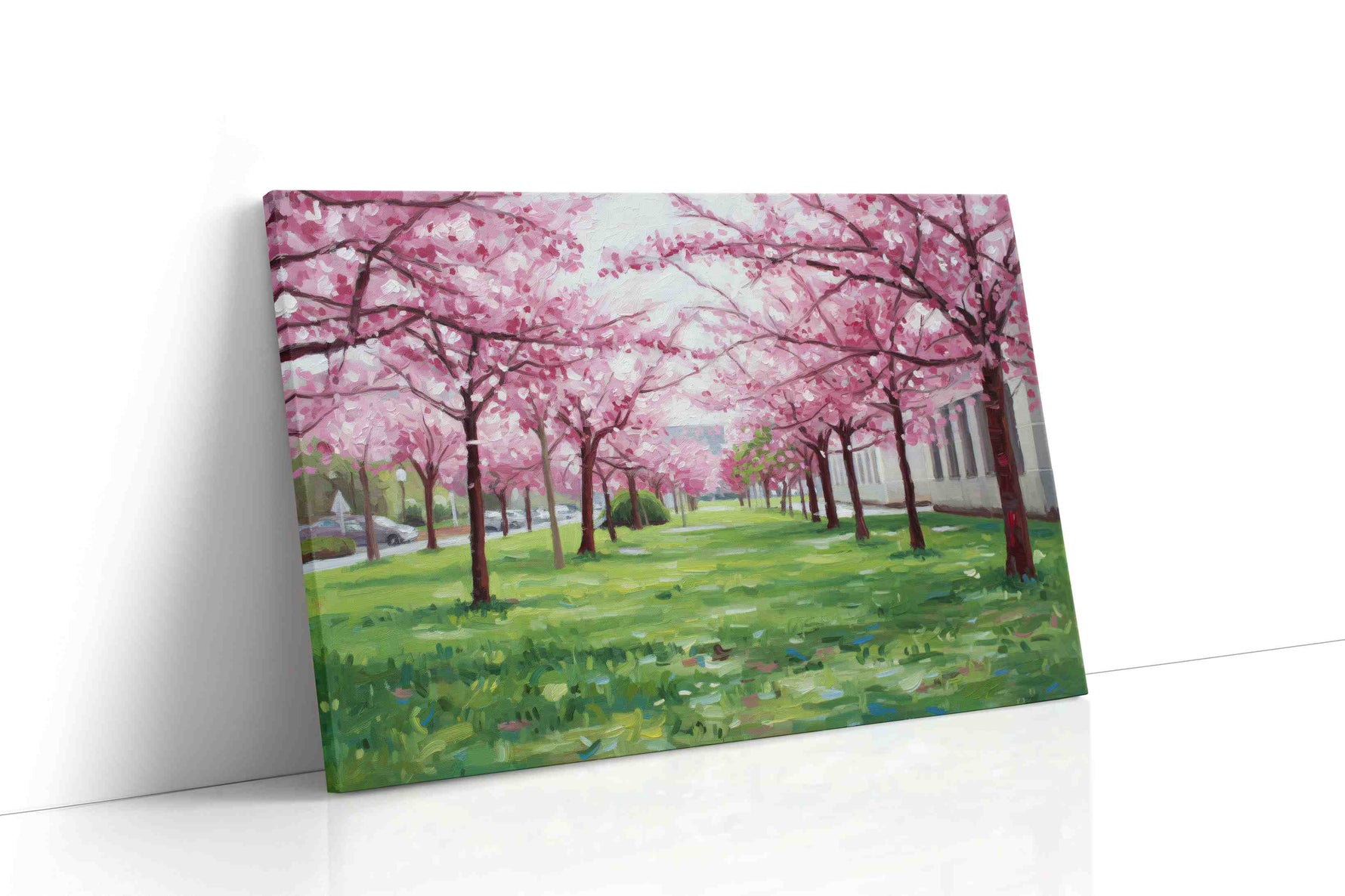 Whispers of Cherry Blossoms nature canvas print gallery-wrapped landscape canvas studio shot