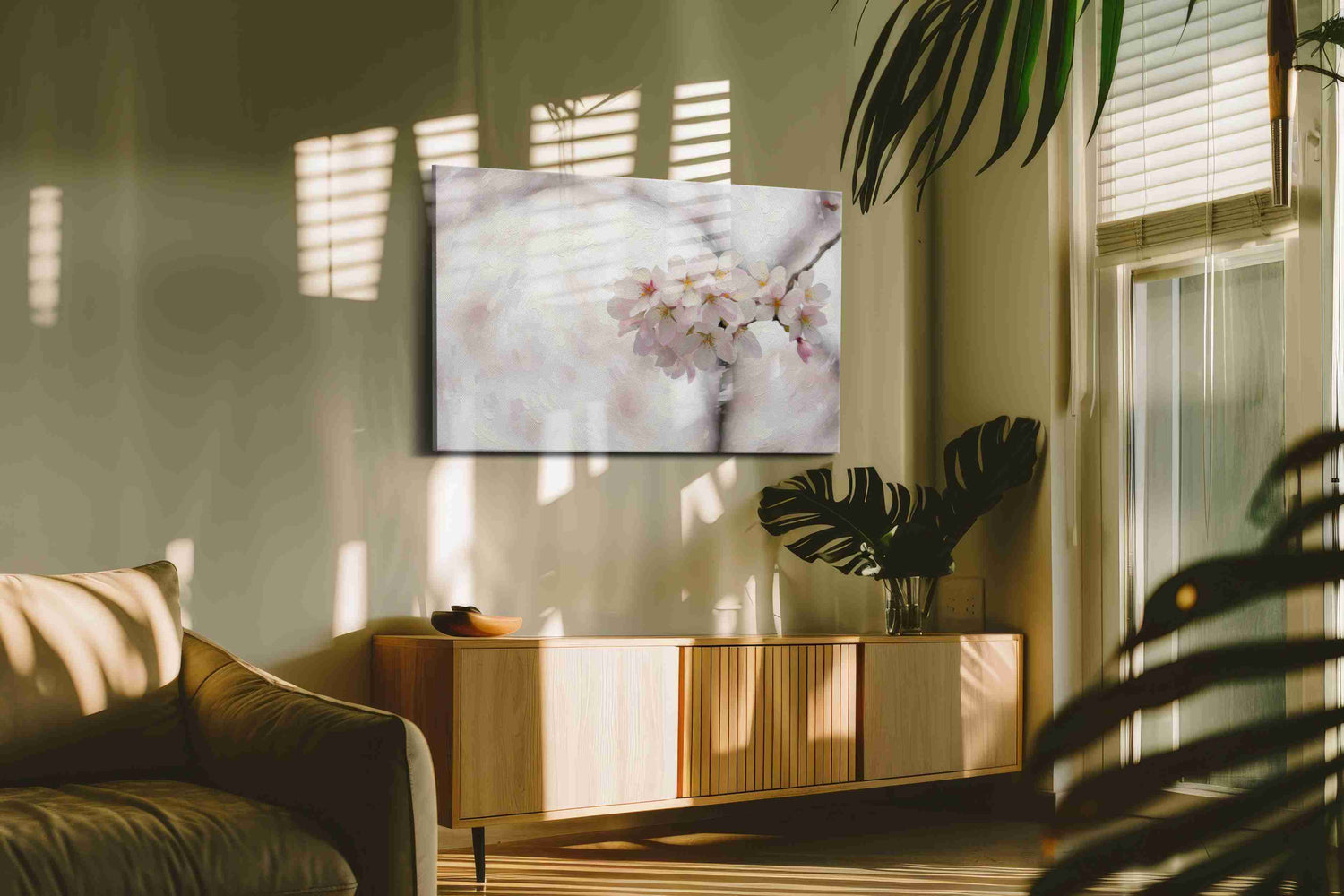 Whispers of Spring Bloom – floral canvas wall art, gallery-wrapped, ready to hang