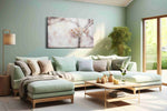 Whispers of Spring Bloom floral canvas print, hanging on wall
