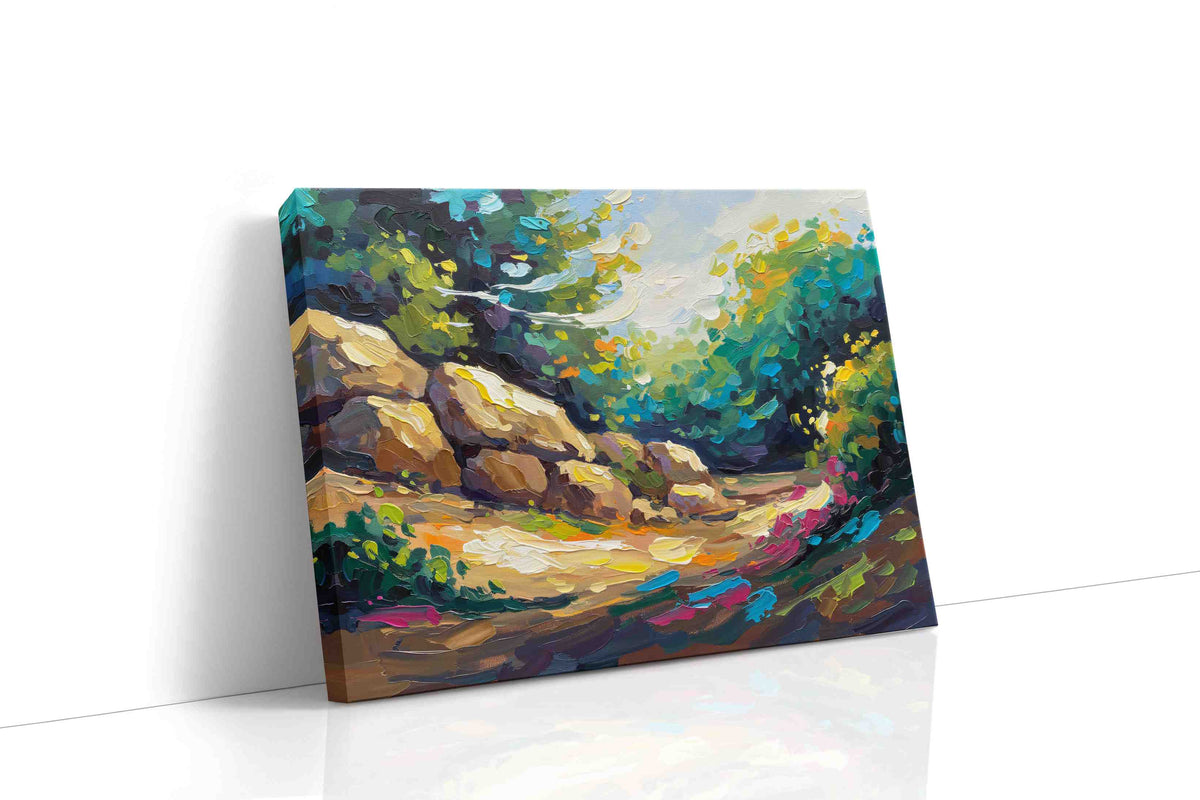 Whispers of Sunlit Glade landscape canvas print, gallery-wrapped, ready to hang