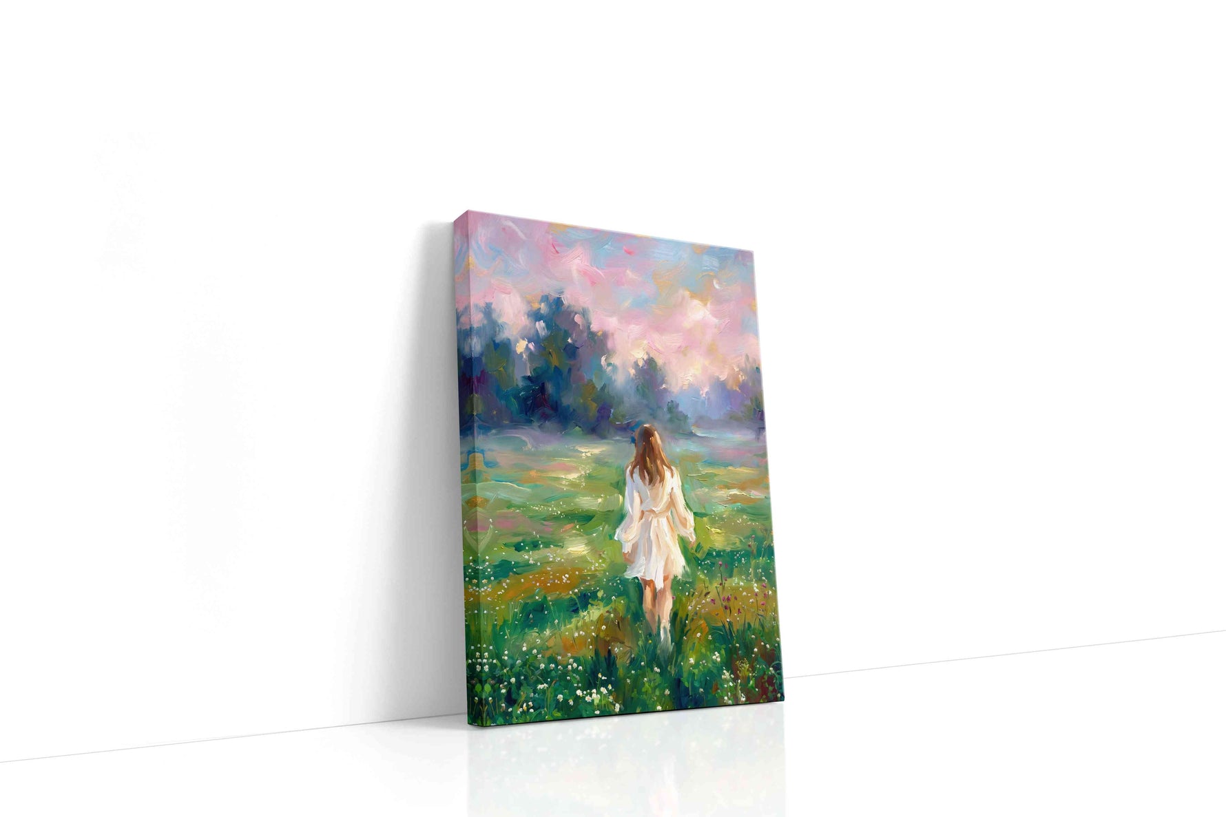 Whispers of a Dreamy Meadow landscape canvas print, gallery-wrapped, ready to hang