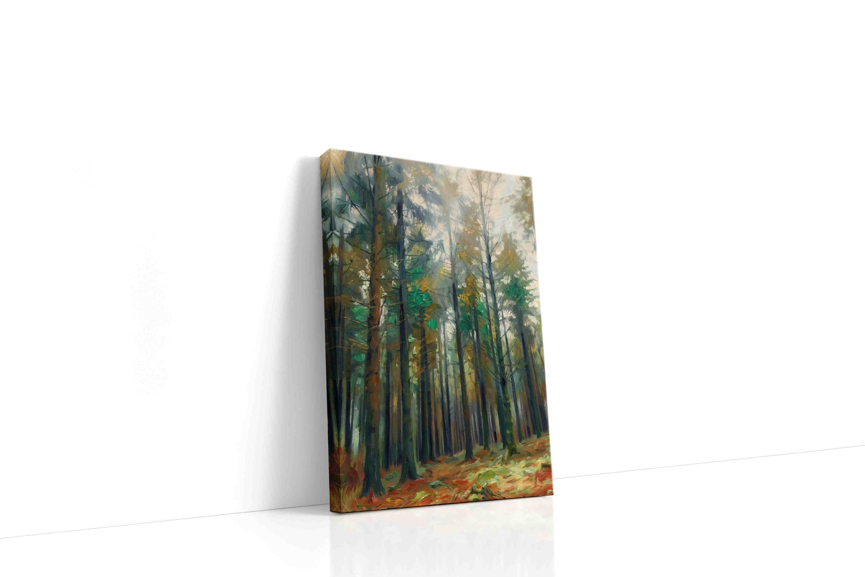 Whispers of the Enchanted Forest landscape canvas print gallery-wrapped portrait canvas studio shot