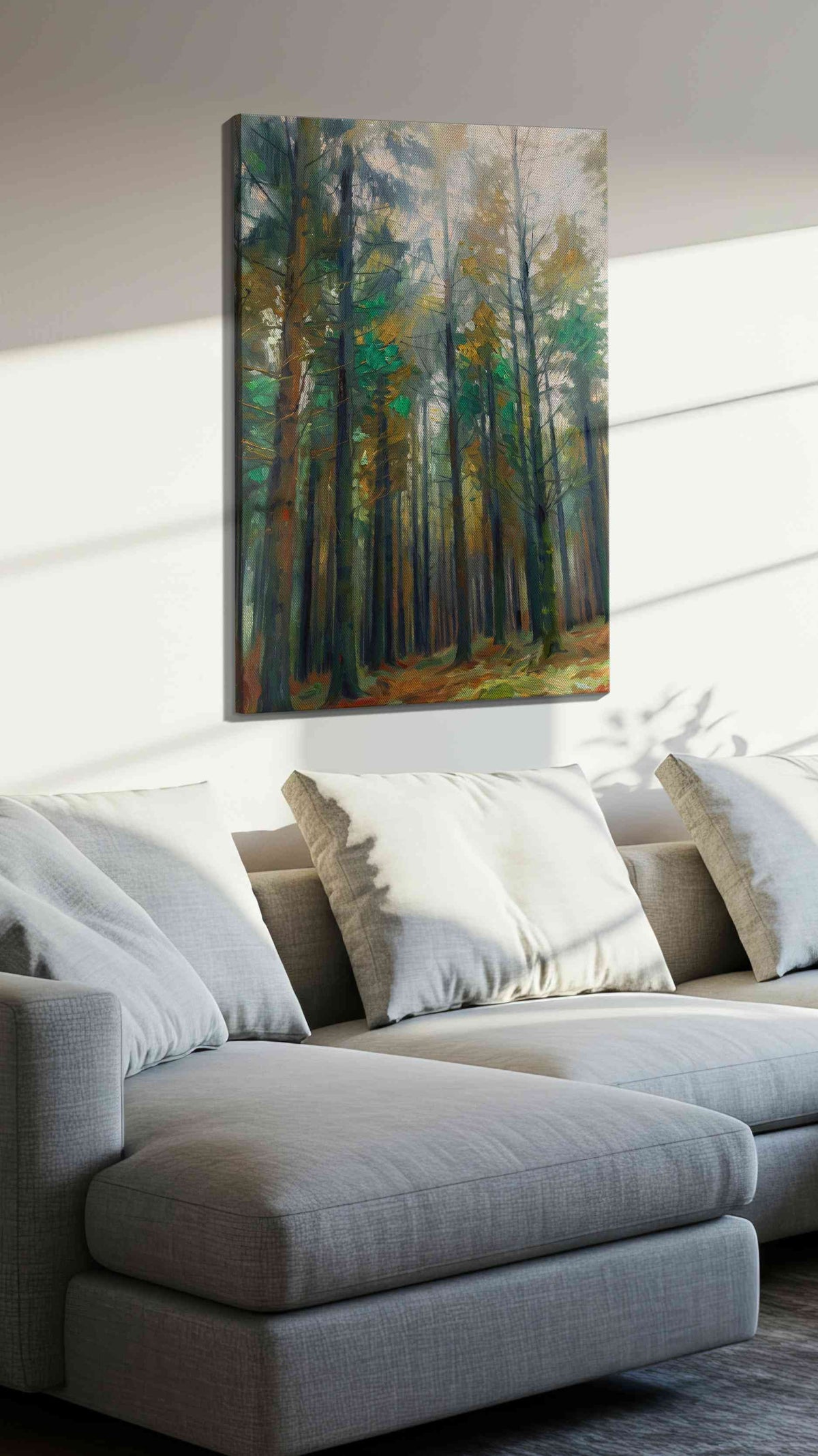 Whispers of the Enchanted Forest landscape canvas print, gallery-wrapped, ready to hang — view 2