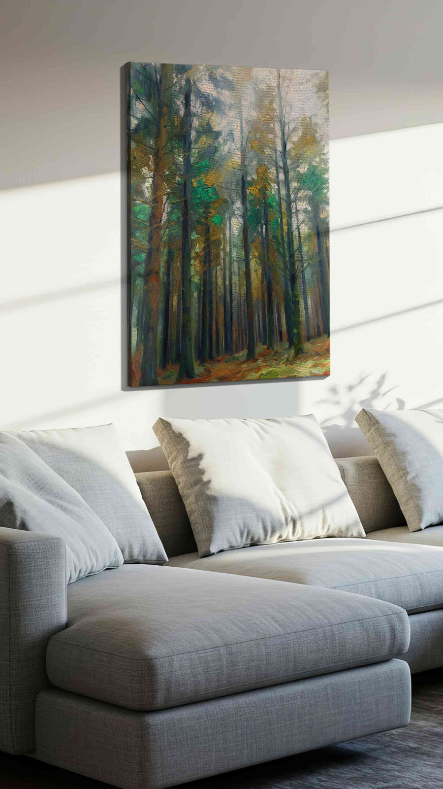 Whispers of the Enchanted Forest landscape canvas print, gallery-wrapped, ready to hang — view 2