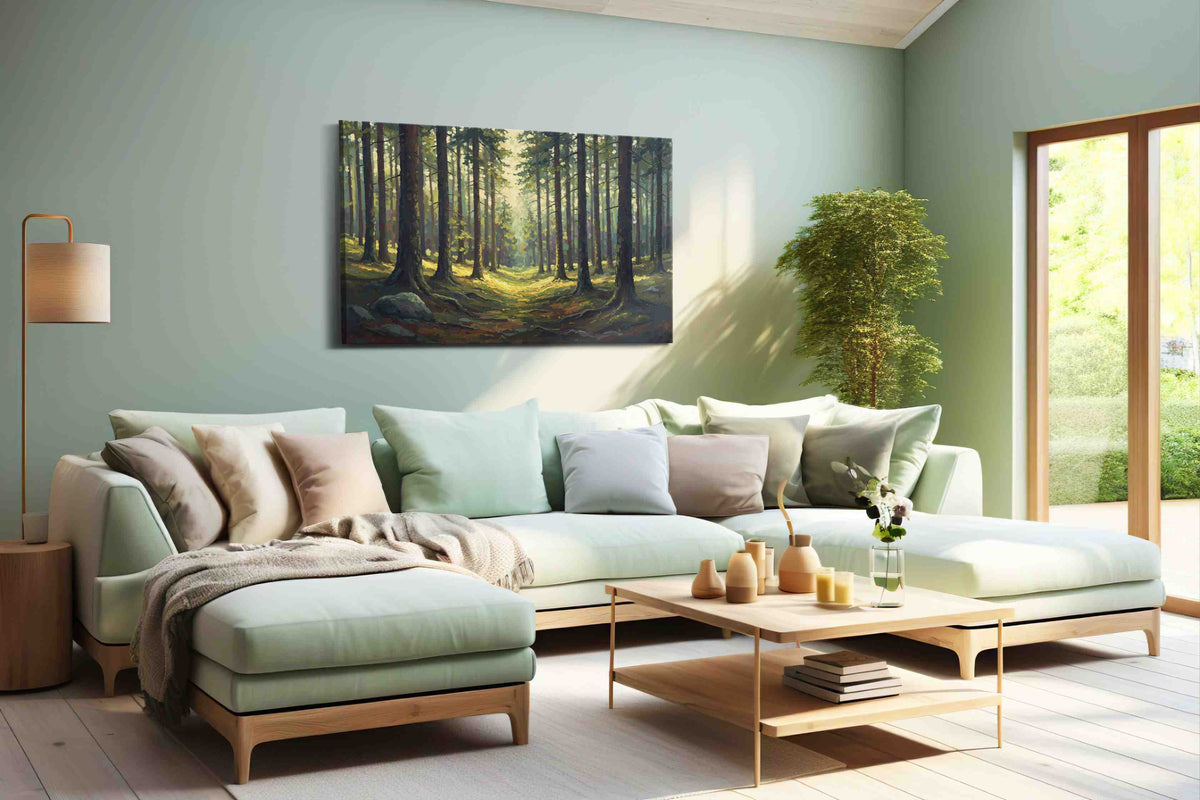 Whispers of the Enchanted Woods – landscape canvas wall art, gallery-wrapped, ready to hang